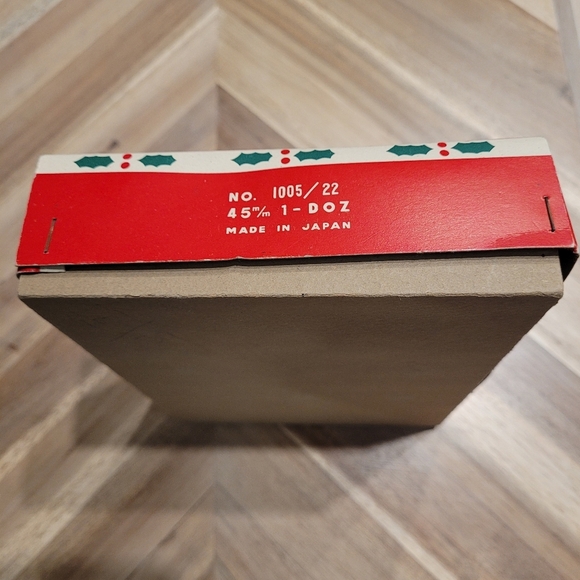 Vintage Blue Mercury Glass Christmas Ornaments Balls Baubles Made in Japan - Picture 5 of 9